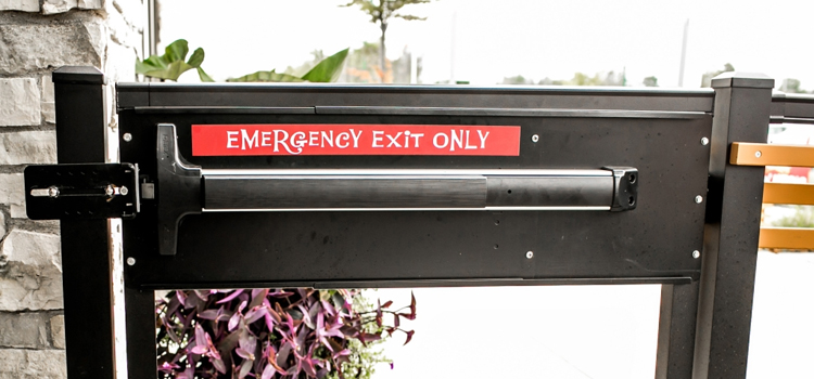emergency push bar installation in Miami Lakes